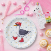 Assiettes En Carton Anniversaire Fun Jote Seagull Bird (Fête)