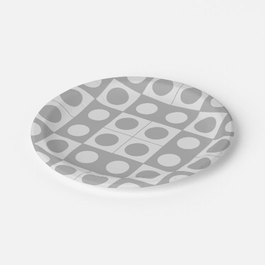 Assiettes En Carton Anniversaire géométrique Abstrait du milieu du siè (Angle)