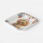 Assiettes En Carton Anniversaire Goldendoodle Chien (Angulaire)