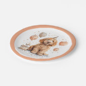 Assiettes En Carton Anniversaire Goldendoodle Chien Anniversaire Gâtea (Angle)