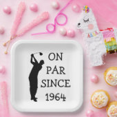 Assiettes En Carton Anniversaire Golfer Funny 60e heureux papa Par (Fête)