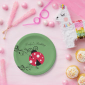 Assiettes En Carton Anniversaire Lady Bug Plaques de papier Ladybug (Fête)