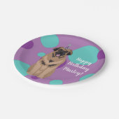 Assiettes En Carton Anniversaire Leonberger (Angle)