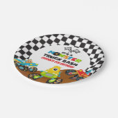 Assiettes En Carton Anniversaire Monster Truck (Angle)