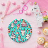 Assiettes En Carton Anniversaire Motif Kawaii (Fête)