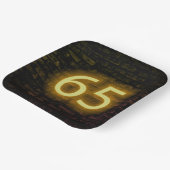 Assiettes En Carton Anniversaire Neon 65 Connexion mur en briques (Angulaire)