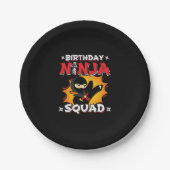 Assiettes En Carton Anniversaire Ninja Squad Party Thème - Ninja Anniv (Devant)