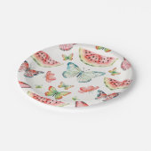 Assiettes En Carton Anniversaire Pastèque Verte (Angle)