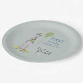Assiettes En Carton Anniversaire Paw-ty mignon chiot chien (Angle)
