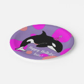 Assiettes En Carton Anniversaire Personnalisable Orca Killer Whale (Angle)