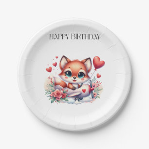 Assiettes En Carton Anniversaire Pilote Renard