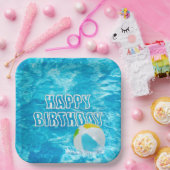 Assiettes En Carton Anniversaire Pool Party Fun (Fête)