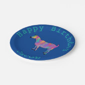 Assiettes En Carton Anniversaire Rainbow Chèvre ferme Animal Ajouter N (Angle)