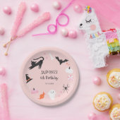 Assiettes En Carton Anniversaire rose d'Halloween (Fête)