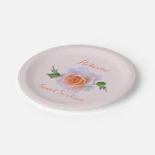 Assiettes En Carton Anniversaire rose du bonbon 16 (Angle)