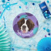 Assiettes En Carton Anniversaire Saint Bernard (Fête)