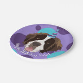 Assiettes En Carton Anniversaire Saint Bernard (Angle)