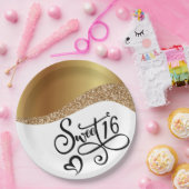 Assiettes En Carton Anniversaire seize ans (Fête)