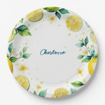 Anniversaire simple jaune citron