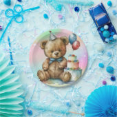 Assiettes En Carton Anniversaire Teddy Bear (Fête)