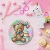 Assiettes En Carton Anniversaire Teddy Bear (Fête)