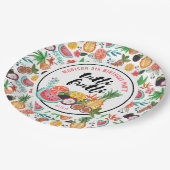 Assiettes En Carton Anniversaire | Tutti Frutti | Plaque de papier (Angle)