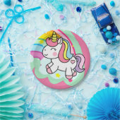 Assiettes En Carton Anniversaire Unicorn (Fête)