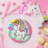 Assiettes En Carton Anniversaire Unicorn (Fête)