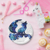 Assiettes En Carton Anniversaire Whimsical Boho Wolf (Fête)