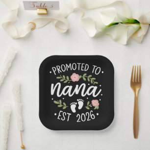 Assiettes En Carton Annonce de grossesse promue à Nana 2026