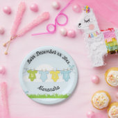 Assiettes En Carton Annouement bébé (Fête)