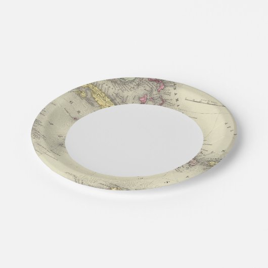 Assiettes En Carton Antilles 13 (Angle)