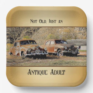 Assiettes En Carton Antique Adulte - Plaque en papier