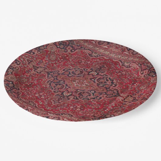 Assiettes En Carton Antique Carpet (Angle)