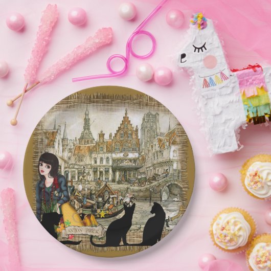 Assiettes En Carton Anton Pieck - Amsterdam (Fête)