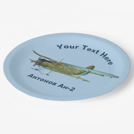 Assiettes En Carton Antonov An-2 (Angle)