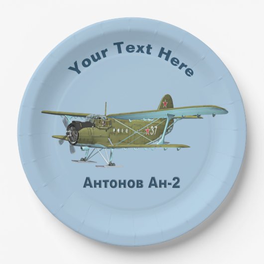 Assiettes En Carton Antonov An-2 (Devant)