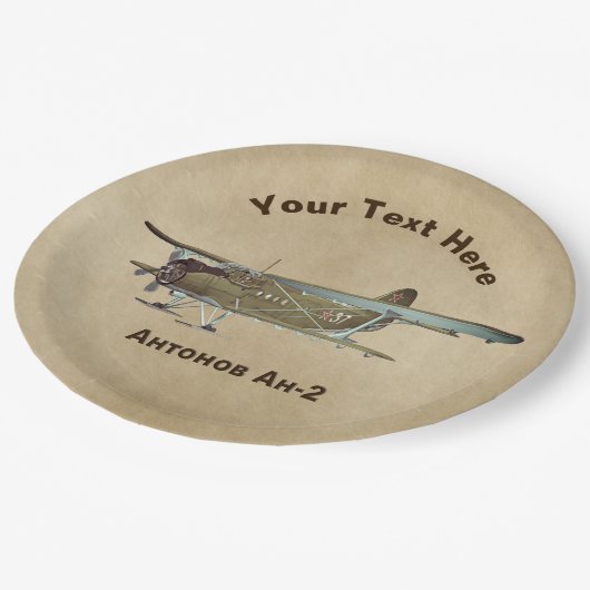Assiettes En Carton Antonov An-2 (Angle)