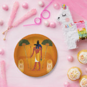 Assiettes En Carton Anubis, Egyptien antique (Fête)