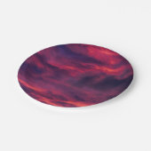 Assiettes En Carton août rouge (Angle)