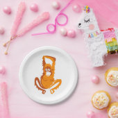 Assiettes En Carton Ape - ORANGUTAN -Animaux en voie de disparition- P (Fête)
