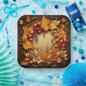 Assiettes En Carton Aperçu de l'automne : Récolte de germes (Fête)