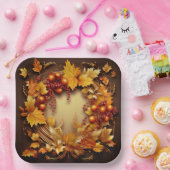 Assiettes En Carton Aperçu de l'automne : Récolte de germes (Fête)