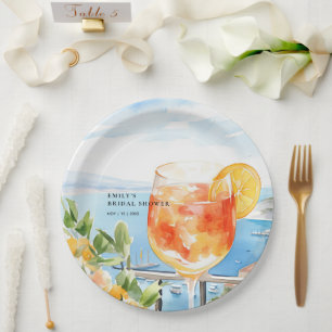 Assiettes En Carton Aperol Spritz Amalfi Enterrement de Vie de Jeune F