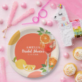 Assiettes En Carton Aperol spritz Amour au premier spritz Bridal douch (Fête)