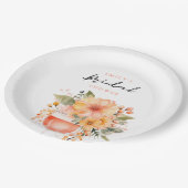 Assiettes En Carton Aperol Spritz Floral Réception de Mariage (Angle)