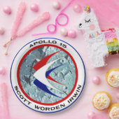 Assiettes En Carton Apollo 15 insignes (Fête)