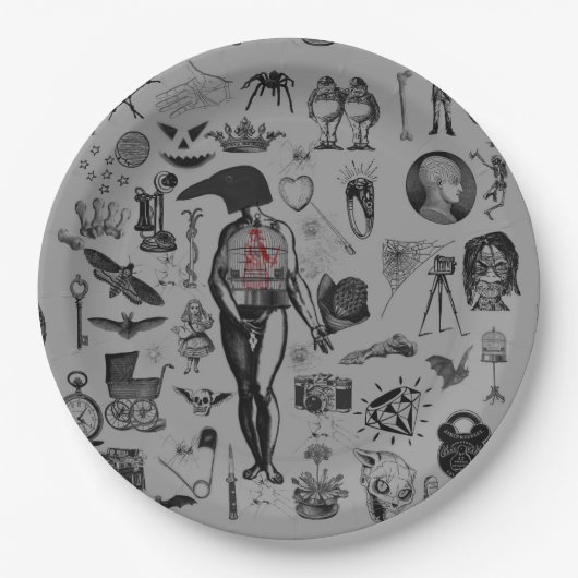 Assiettes En Carton Apothécaire (Devant)