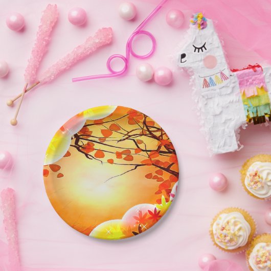 Assiettes En Carton Appel de la récolte MERCI automne AUTOMNE (Fête)