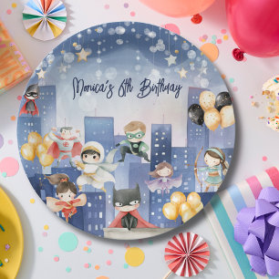 Assiettes En Carton Appel de tous les super-héros anniversaires de enf
